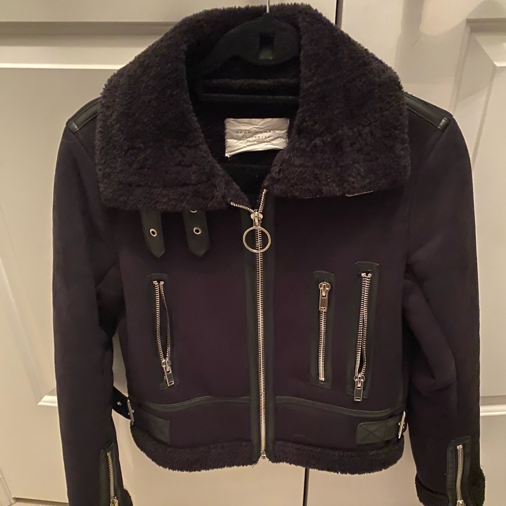 Gently worn faux shearling Moro